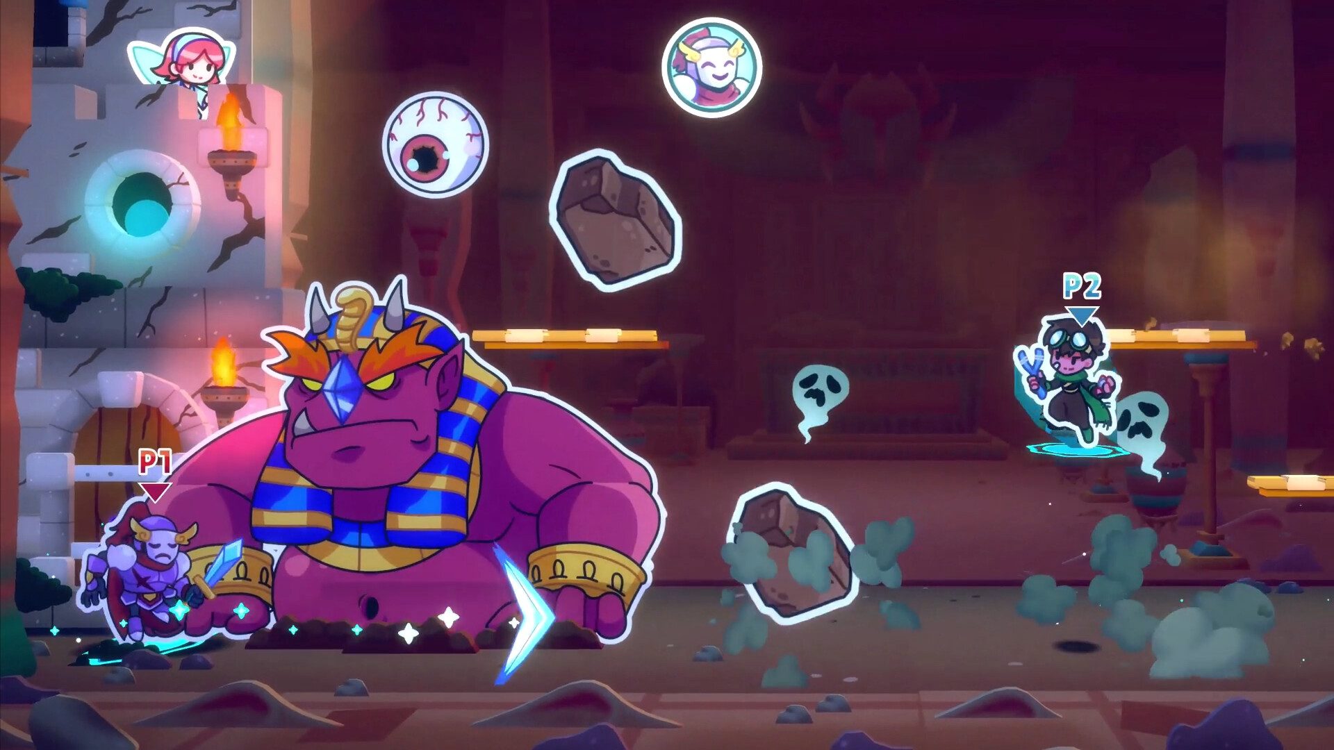 You are currently viewing Castlebound, Ogre Pixel’s walking-castle co-op platformer, launches November 11